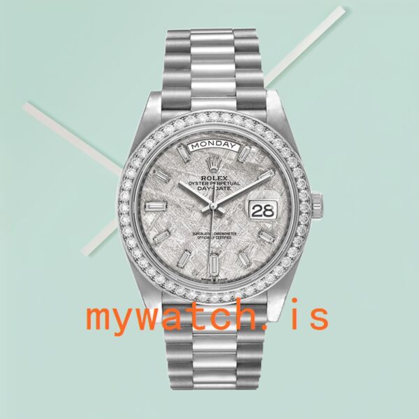 Rolex Day-Date 40mm m228349rbr-0040 Men’s President Bracelet Meteorite Dial - Image 2