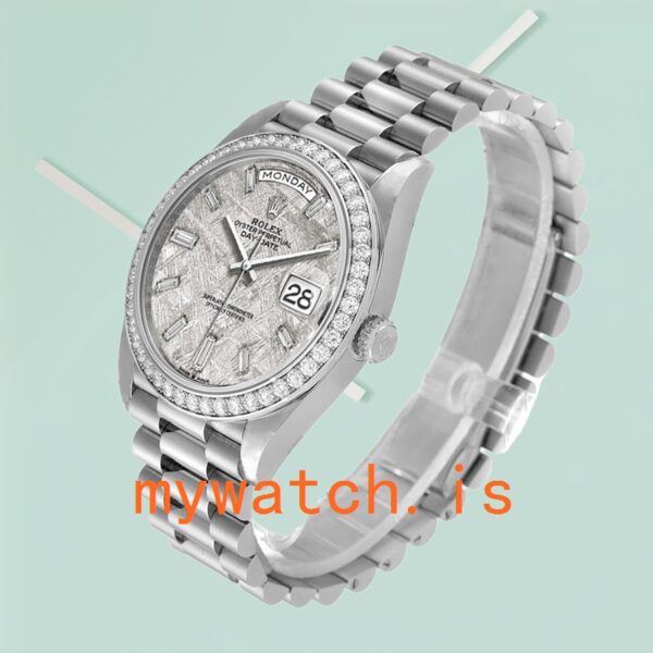 Rolex Day-Date 40mm m228349rbr-0040 Men’s President Bracelet Meteorite Dial - Image 4