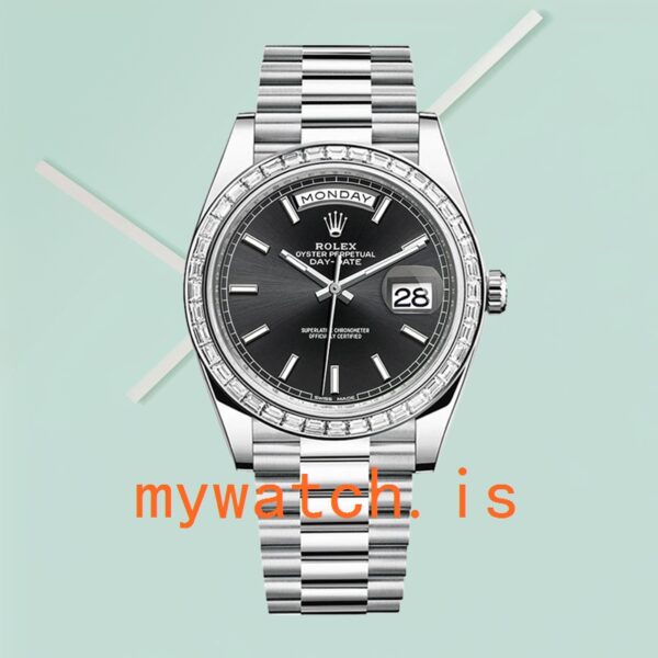 Rolex Day-Date m228396tbr-0024 Men’s 40mm Silver-tone - Image 2