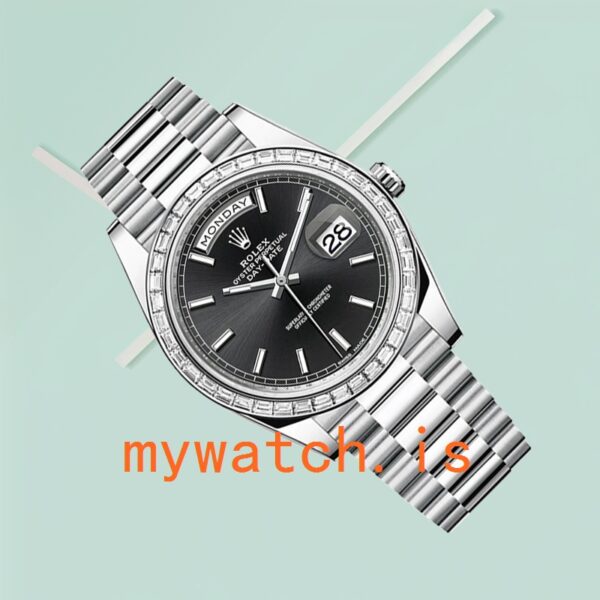 Rolex Day-Date m228396tbr-0024 Men’s 40mm Silver-tone - Image 5