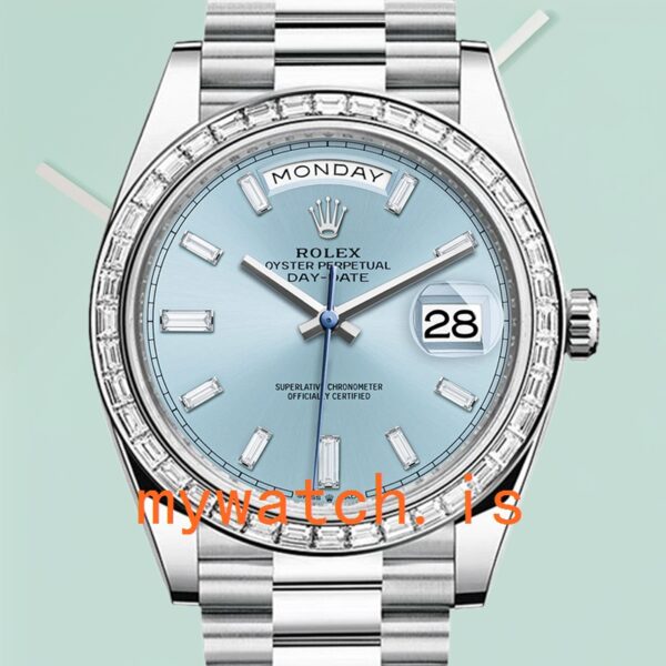 Rolex Day-Date Men’s 40mm m228396tbr-0002 Blue Dial