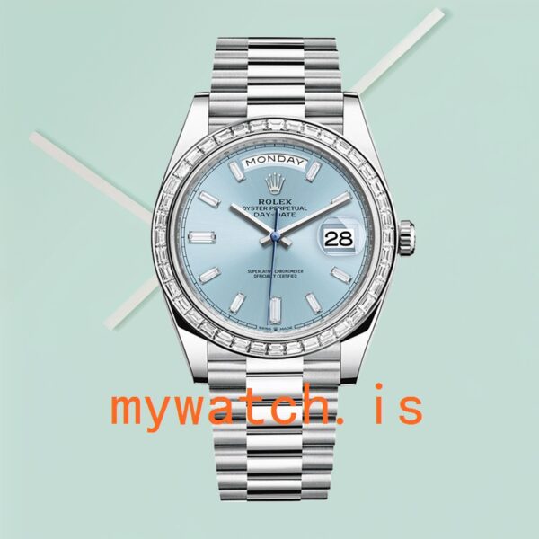 Rolex Day-Date Men’s 40mm m228396tbr-0002 Blue Dial - Image 2