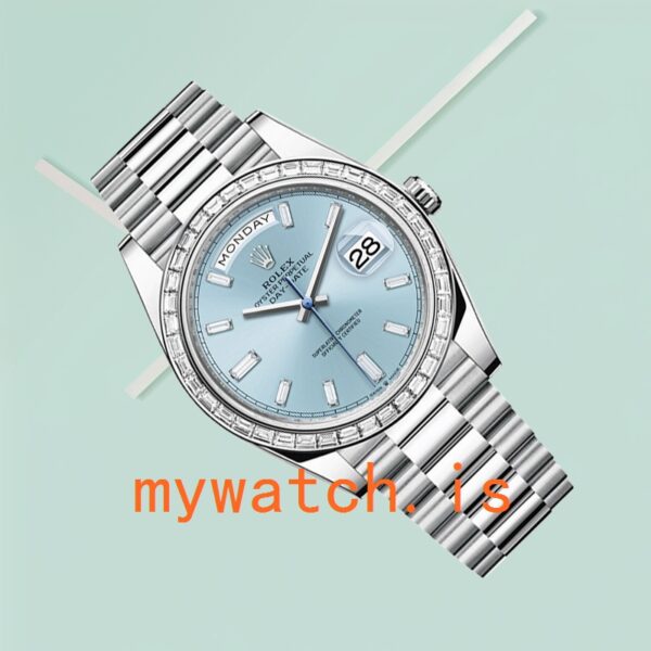 Rolex Day-Date Men’s 40mm m228396tbr-0002 Blue Dial - Image 4