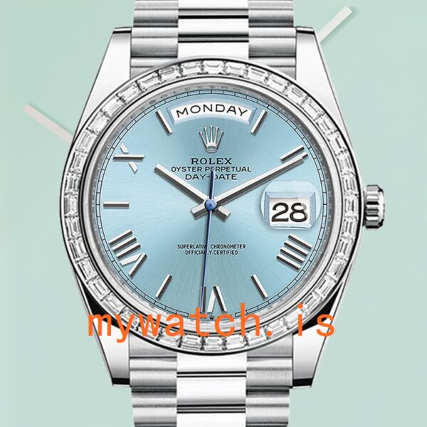 Rolex Day-Date 40mm Men’s m228396tbr-0030 Blue Dial