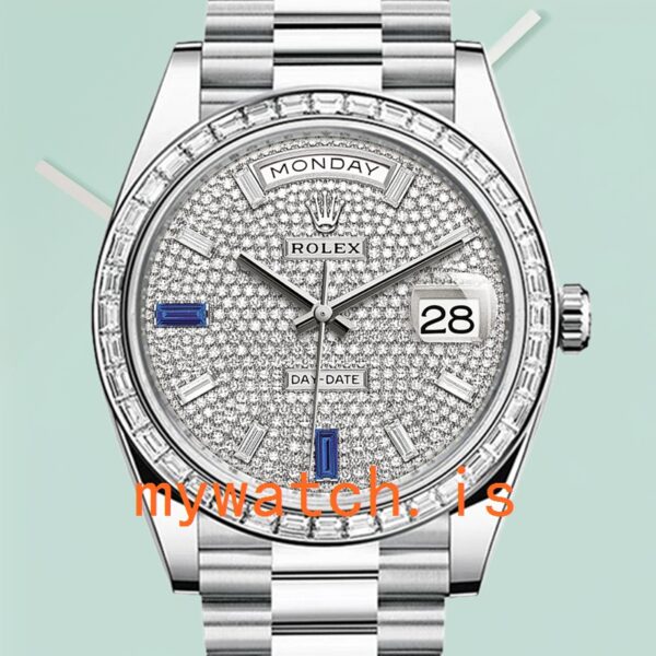 Rolex Day-Date Men’s m228396tbr-0021 40mm Diamond Bezel