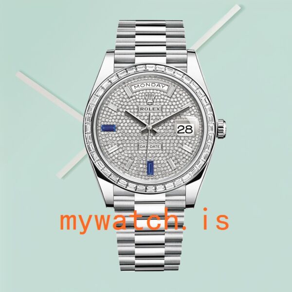 Rolex Day-Date Men’s m228396tbr-0021 40mm Diamond Bezel - Image 2