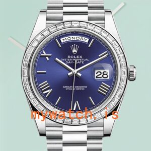 Rolex Day-Date 40mm m228396tbr-0026 Men’s Diamond Bezel