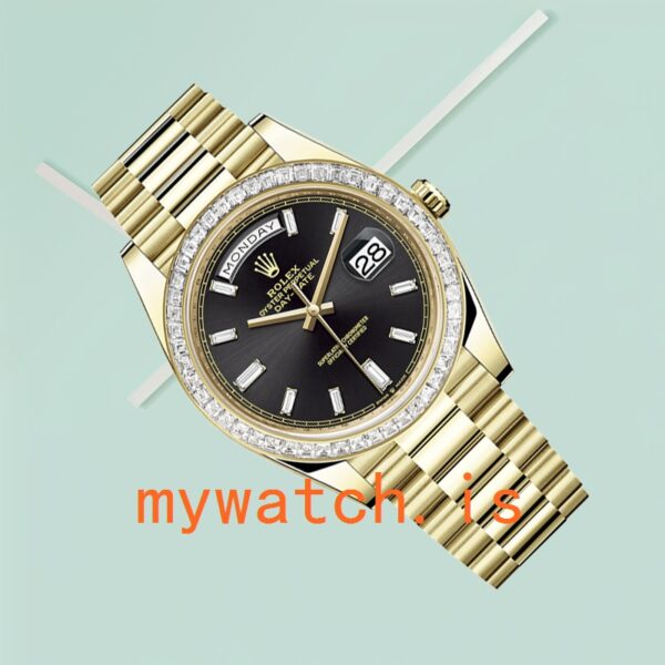 Rolex Day-Date 40mm m228398tbr-0001 Men’s Black Dial - Image 4