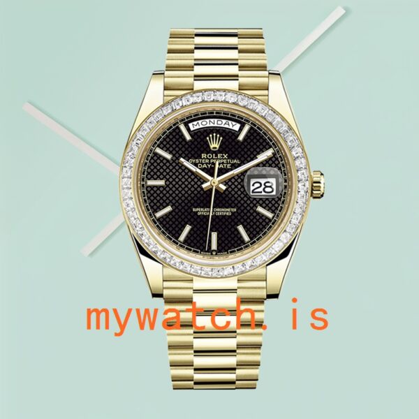 Rolex Day-Date m228398tbr-0004 40mm Men’s Diamond Bezel - Image 2