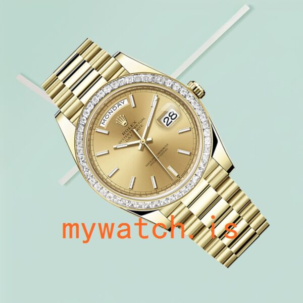 Rolex Day-Date 40mm m228398tbr-0007 Men’s Diamond Bezel Gold-tone - Image 4