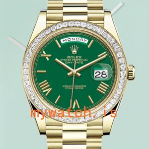 Rolex Day-Date Men’s m228398tbr-0039 40mm Green Dial