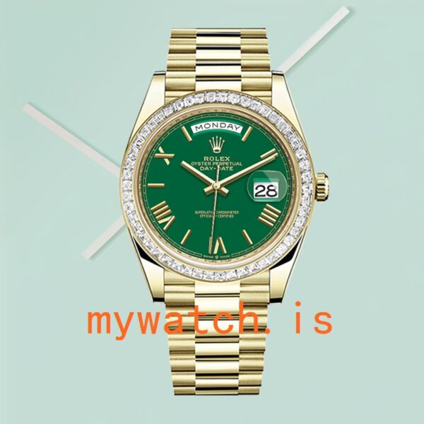 Rolex Day-Date Men’s m228398tbr-0039 40mm Green Dial - Image 3