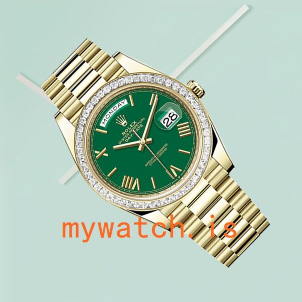 Rolex Day-Date Men’s m228398tbr-0039 40mm Green Dial - Image 2