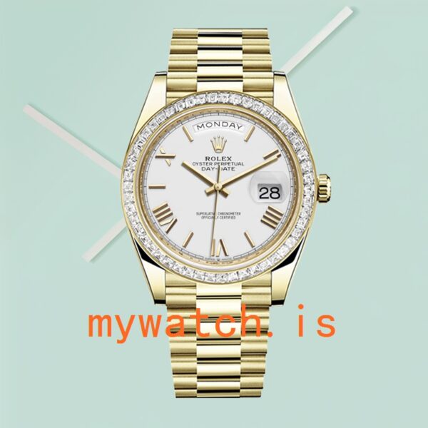 Rolex Day-Date m228398tbr-0033 40mm Men’s White Dial Gold-tone - Image 2