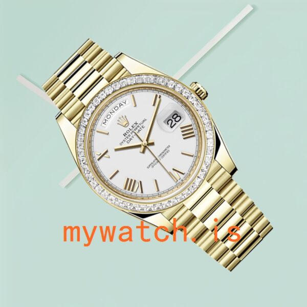 Rolex Day-Date m228398tbr-0033 40mm Men’s White Dial Gold-tone - Image 4