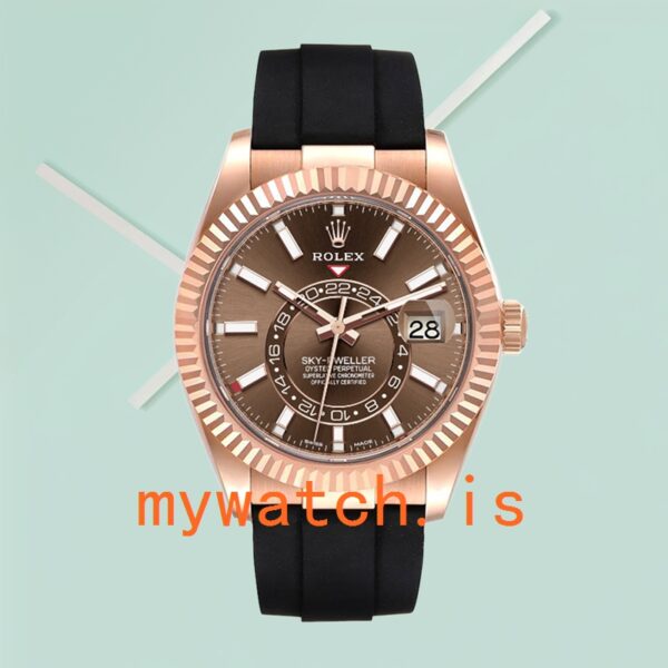 Rolex Sky-Dweller 42mm m326235-0005 Men’s Brown Dial - Image 4