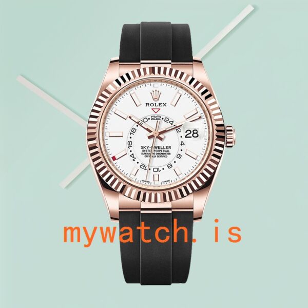Rolex Sky-Dweller 42mm Men’s m326235-0004 White Dial Stainless Steel - Image 4