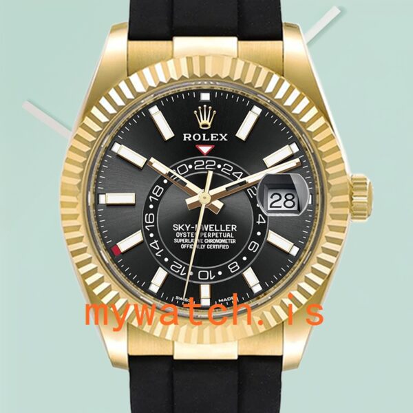 Rolex Sky-Dweller Men’s m326238-0009 42mm Automatic Black Dial