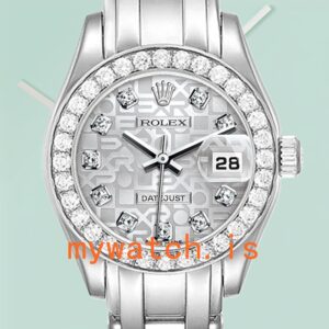 Rolex Pearlmaster Ladies 29mm 80299-0073 Silver Jubilee Dial Bracelet
