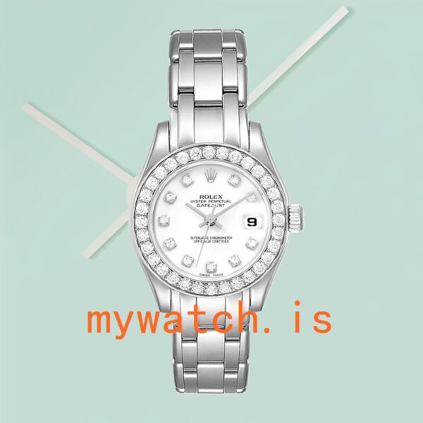 Rolex Pearlmaster 29mm Ladies 80299 White Dial Bracelet - Image 4