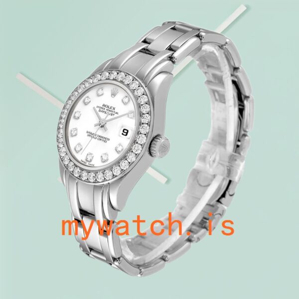 Rolex Pearlmaster 29mm Ladies 80299 White Dial Bracelet - Image 3