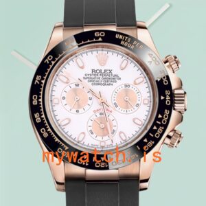 Rolex Daytona 116515 40mm Men’s Rose Gold-tone White Dial