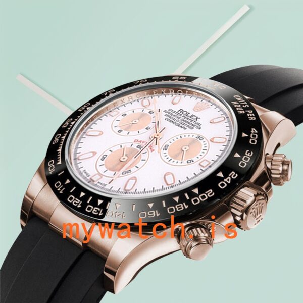 Rolex Daytona 116515 40mm Men’s Rose Gold-tone White Dial - Image 4