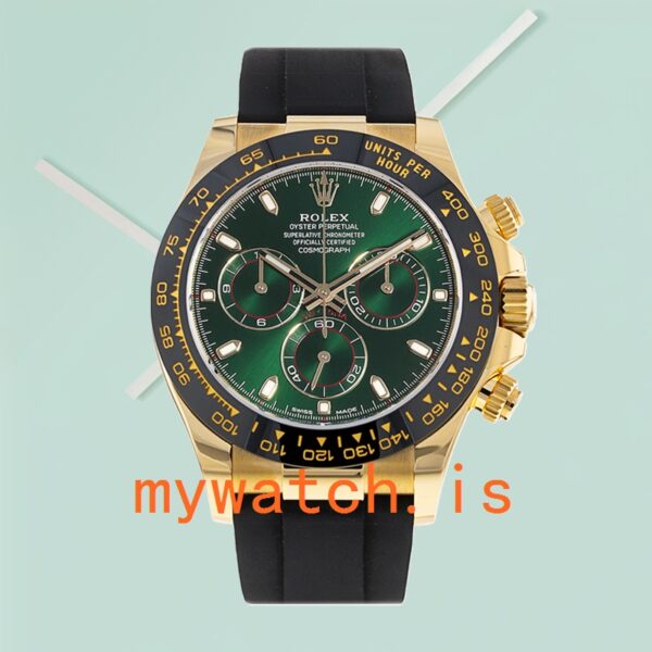 Rolex Daytona 40mm 116518 Men’s Gold-tone Green Dial - Image 4