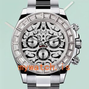 Rolex Daytona 116589 40mm Men’s Diamond Bezel Silver Dial