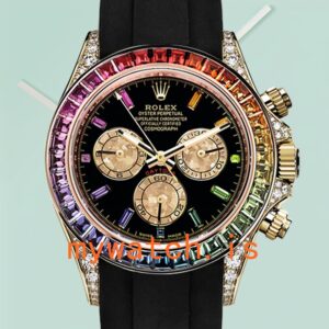 Rolex Daytona Men’s 116598 40mm Rubber Band Diamond Bezel
