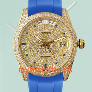 Rolex Day-Date Men’s 118388 40mm Diamond Bezel
