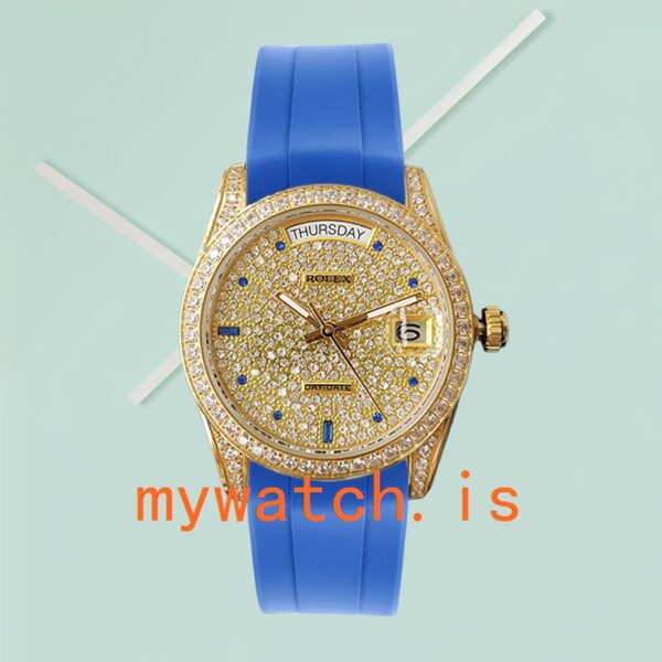 Rolex Day-Date Men’s 118388 40mm Diamond Bezel - Image 2
