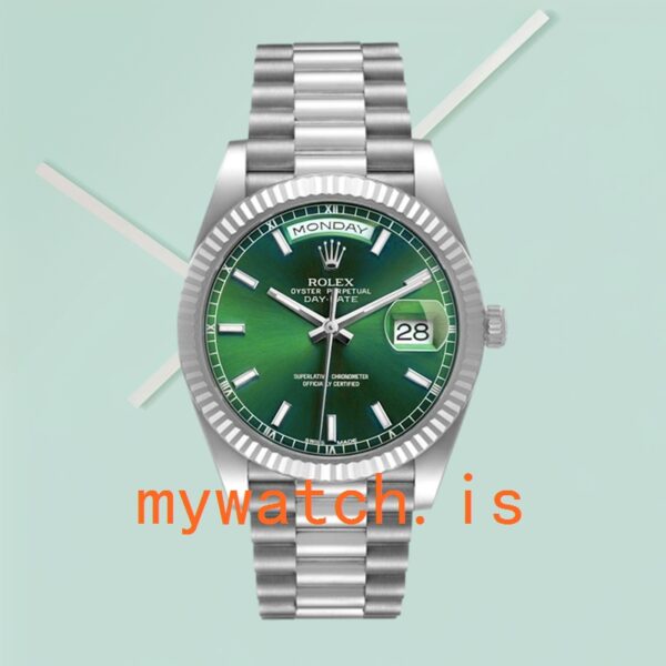 Rolex Day-Date Men’s 228239 40mm President Bracelet Green Dial - Image 3