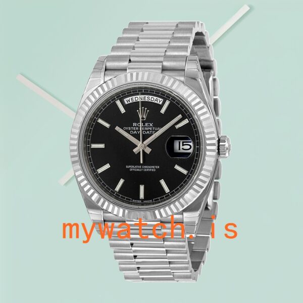Rolex Day-Date Men’s M228239-0004 40mm Black Dial - Image 2
