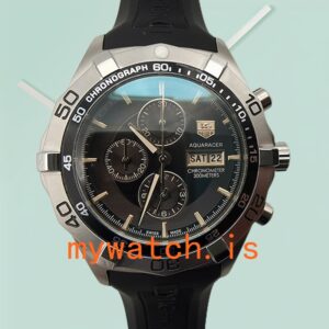 Tag Heuer Aquaracer AquaracerBKSB006 43mm Men’s Silver-tone Black Dial