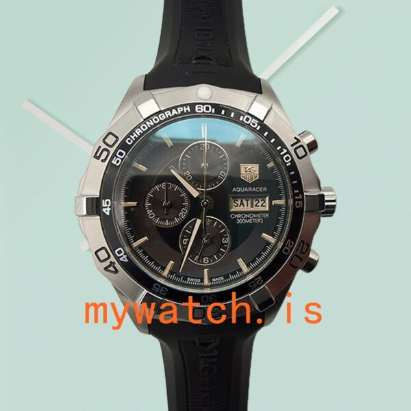 Tag Heuer Aquaracer AquaracerBKSB006 43mm Men’s Silver-tone Black Dial - Image 2
