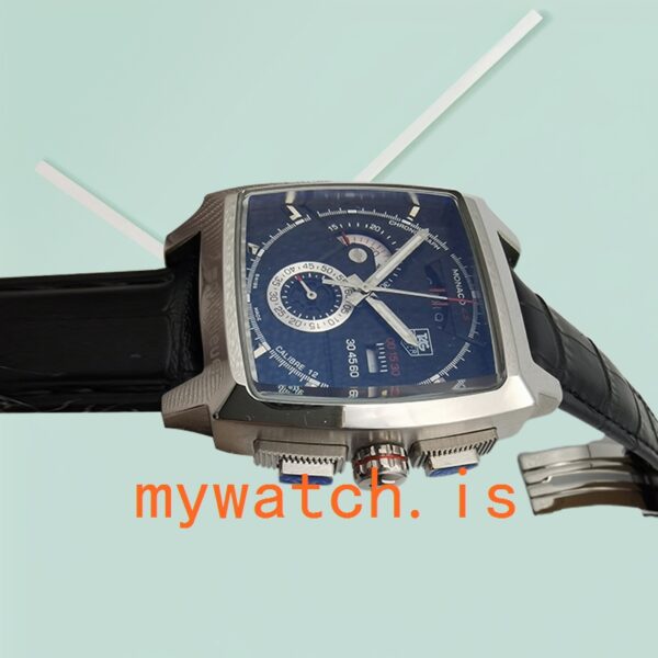Tag Heuer Monaco 43mm Men’s CAL2110.FC6257 Silver-tone Black Dial - Image 3