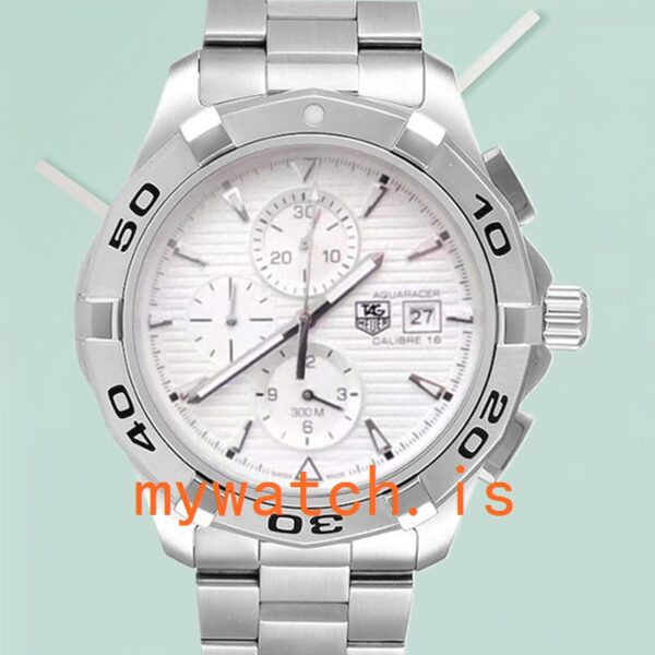 Tag Heuer Aquaracer 43mm CAP2111.BA0833 Men’s Silver-tone