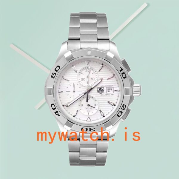 Tag Heuer Aquaracer 43mm CAP2111.BA0833 Men’s Silver-tone - Image 2