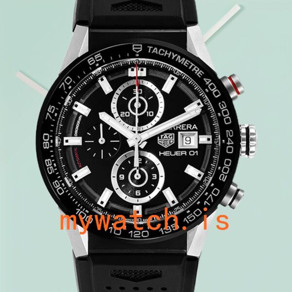 Tag Heuer Carrera 43mm Men’s CAR201Z.BA0714 Black Dial