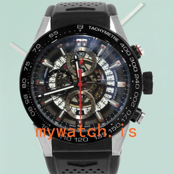 Tag Heuer Carrera CAR2A1Z.FT6051 Men’s 40mm Silver-tone Rubber Band