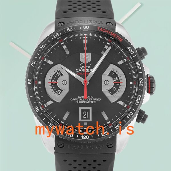 Tag Heuer Grand Carrera 43mm Men’s CAV511C.FT6016 Silver-tone