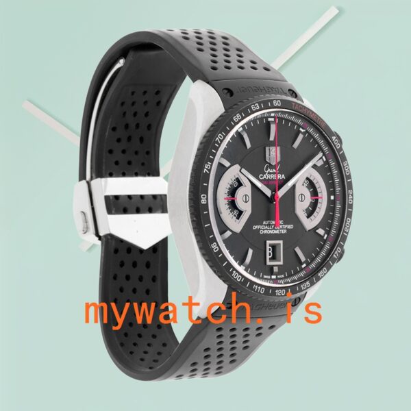 Tag Heuer Grand Carrera 43mm Men’s CAV511C.FT6016 Silver-tone - Image 4