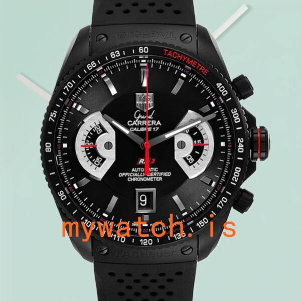 Tag Heuer Grand Carrera CAV518B.FT6016 Men’s 43mm Black-tone