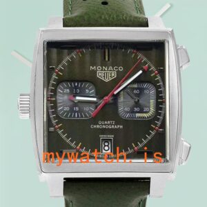 Tag Heuer Monaco 40mm CAW211E.FC6414 Men’s Leather Strap