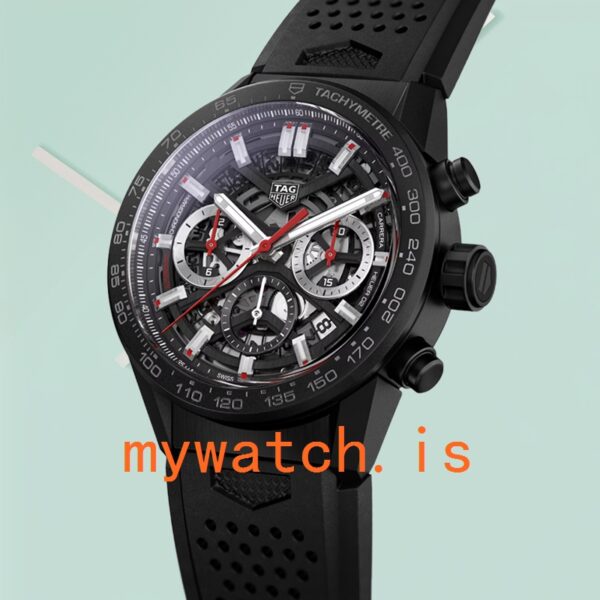 Tag Heuer Carrera 43mm Men’s CBG2090.FT6145 Rubber Band - Image 3