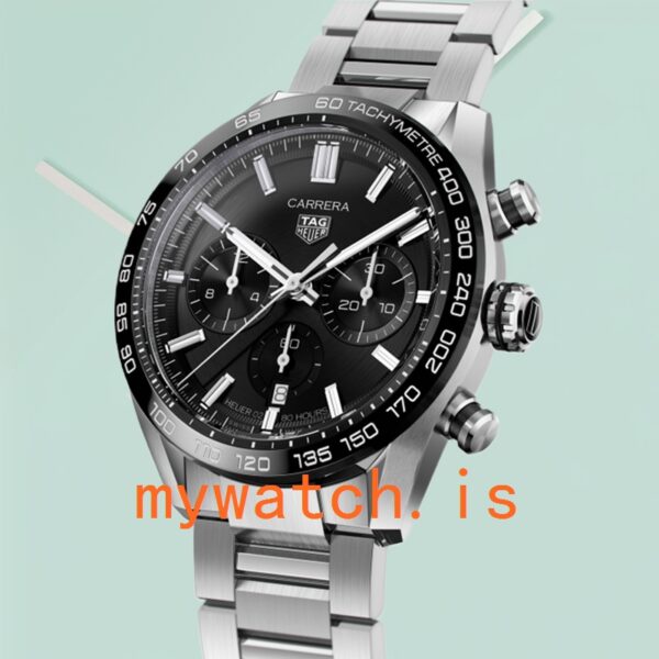 Tag Heuer Carrera 43mm Men’s CBN2A1B.BA0643 Stainless Steel Silver-tone - Image 2