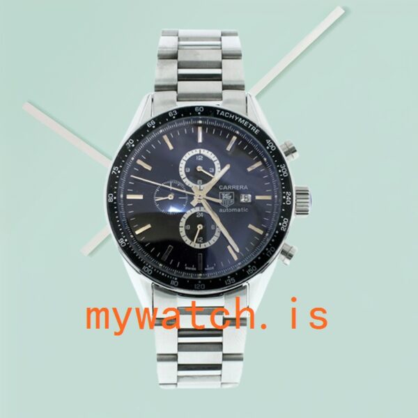 Tag Heuer Carrera 43mm CV2010.BA0794 Men’s Black Dial Automatic - Image 3