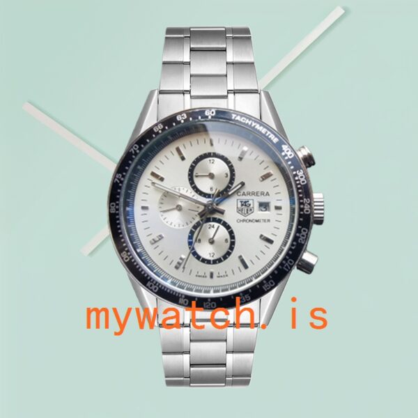 Tag Heuer Carrera 41mm CV2011.BA0786 Men’s Japanese Quartz Bracelet - Image 2
