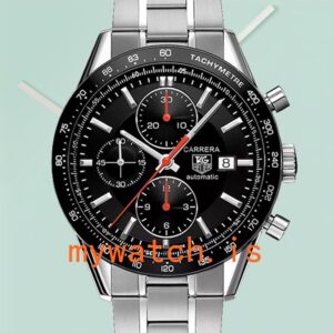 Tag Heuer Carrera Men’s CV2014.BA0794 43mm Stainless Steel Black Dial